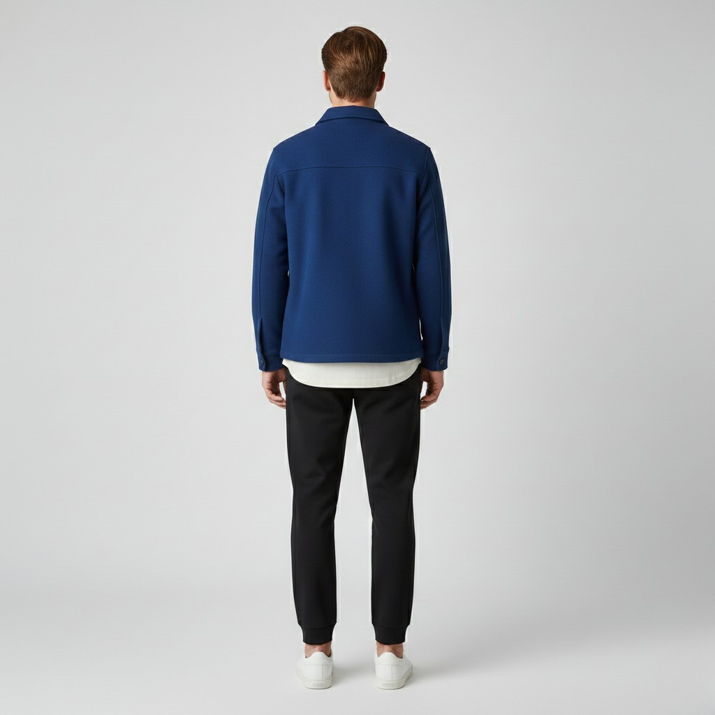 Men's Structured Wool Shirt Jacket