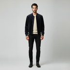 Men's Suede Bomber Jacket