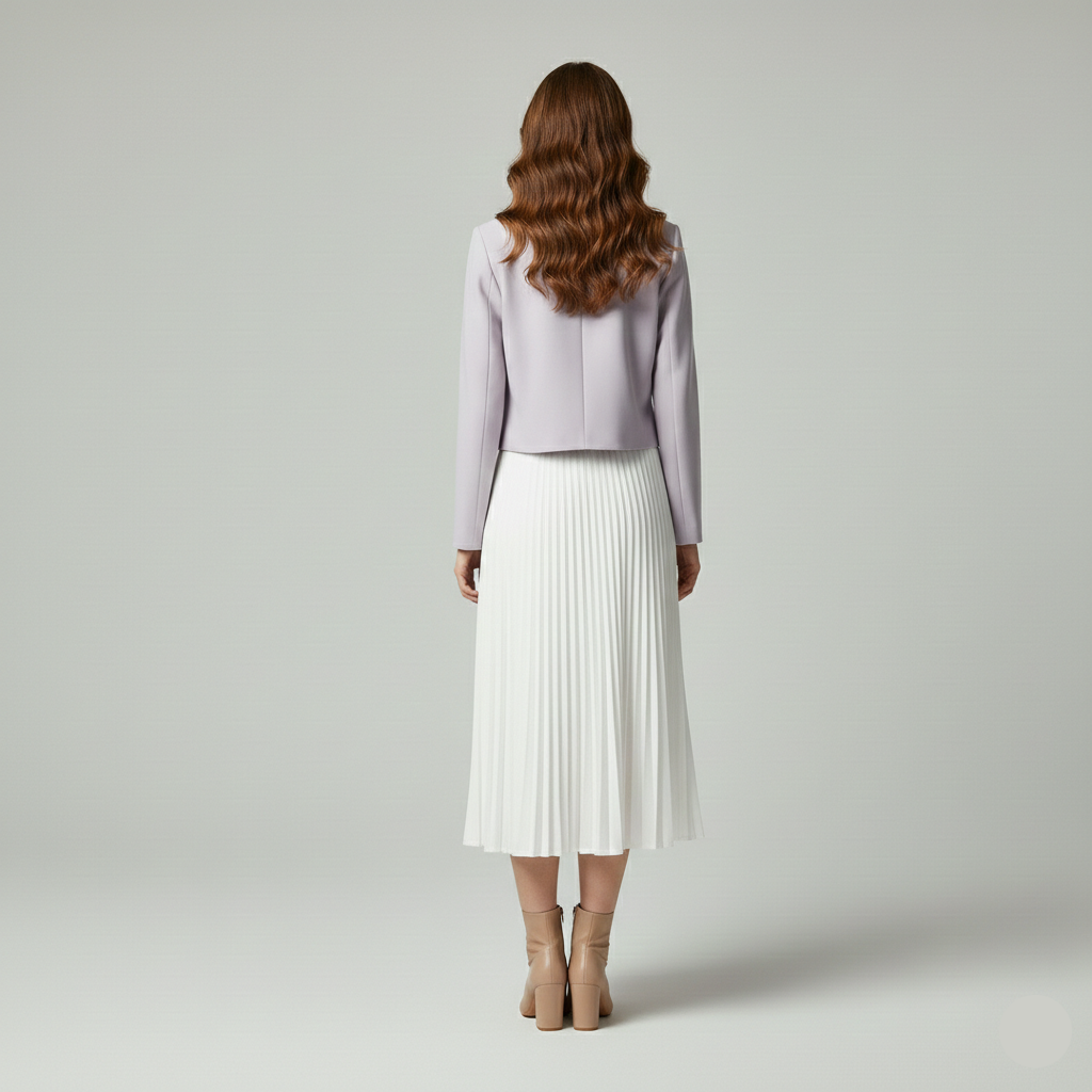Women's Cropped Tailored Blazer Jacket