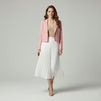 Women's Cropped Tailored Blazer Jacket