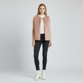 Women's Faux-Fur Collarless Open-Front Vest