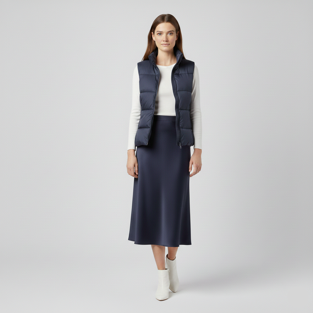 Women's Quilted Puffer Zip Vest