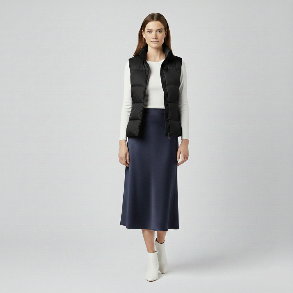Women's Quilted Puffer Zip Vest