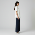 Women's Tailored Short-Sleeve Blazer Jacket