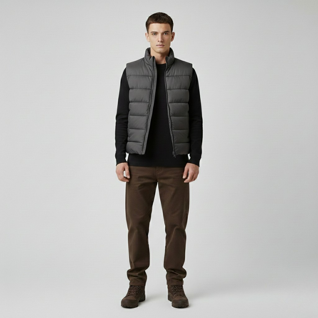 Men's Quilted Puffer Sleeveless Vest