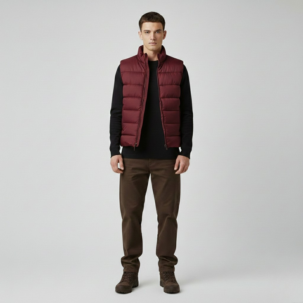 Men's Quilted Puffer Sleeveless Vest